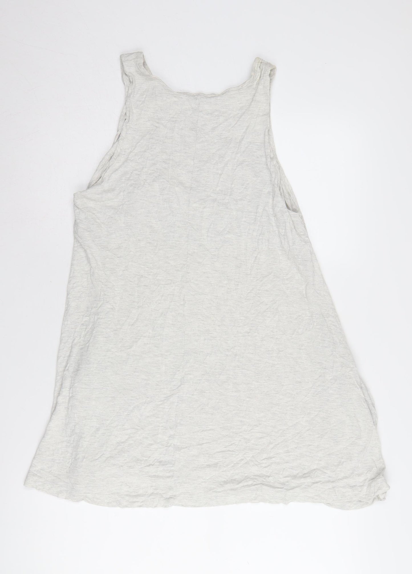 Basic Women's White Viscose Tank Top Size 12