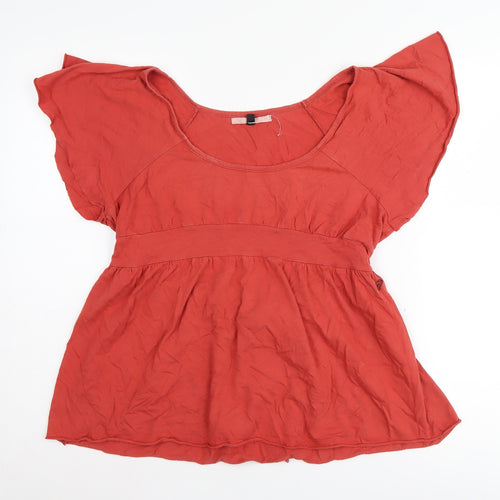 Roxy Women's Red Tunic Blouse M - Summer Casual Wear