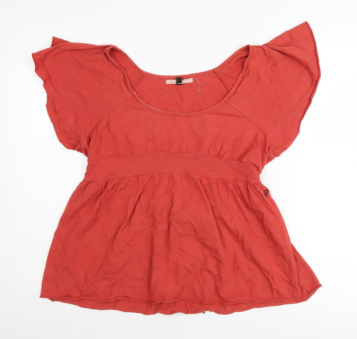 Roxy Women's Red Tunic Blouse M - Summer Casual Wear