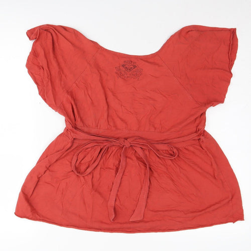 Roxy Women's Red Tunic Blouse M - Summer Casual Wear