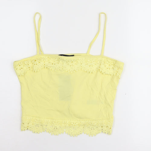 New Look Women's Yellow Camisole Tank Top