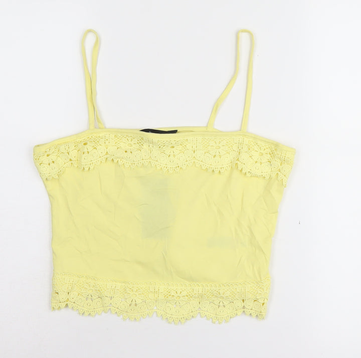 New Look Women's Yellow Camisole Tank Top