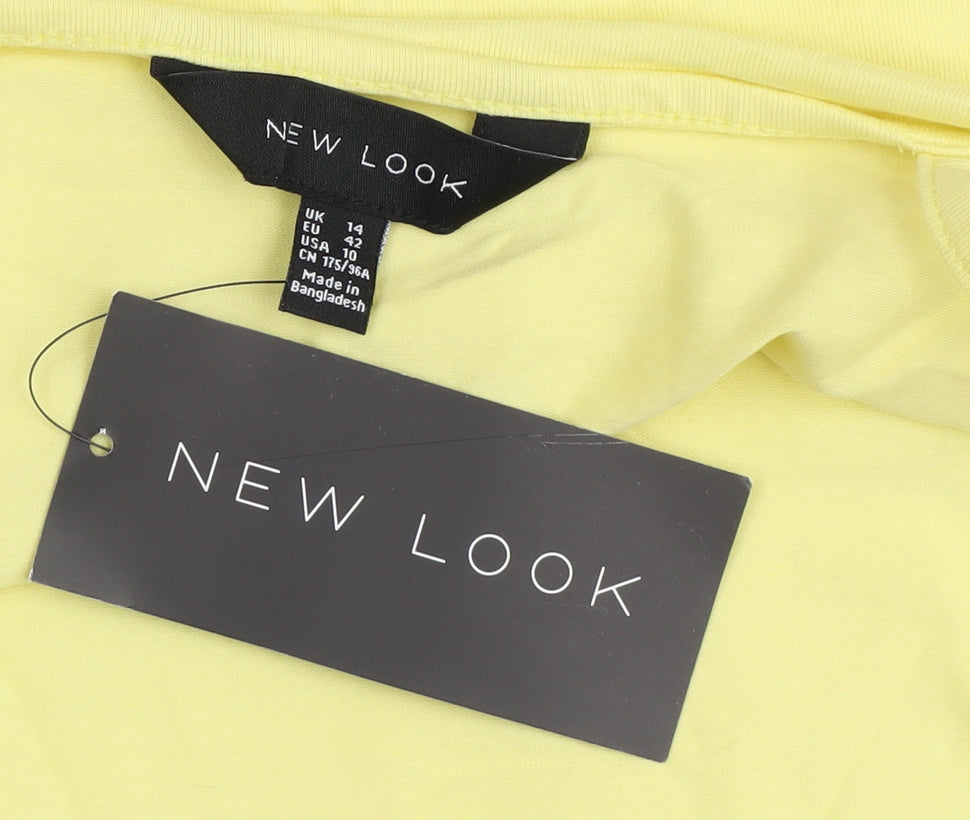 New Look Women's Yellow Camisole Tank Top