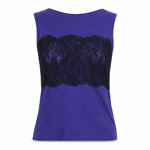 Dorothy Perkins Women's Purple Lace Tank Top Size 10 Slim