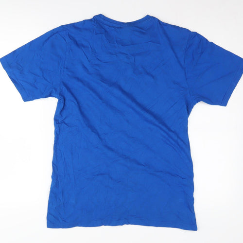 Disney Men's Blue Grumpy Cartoon T-Shirt, Size S, Cotton