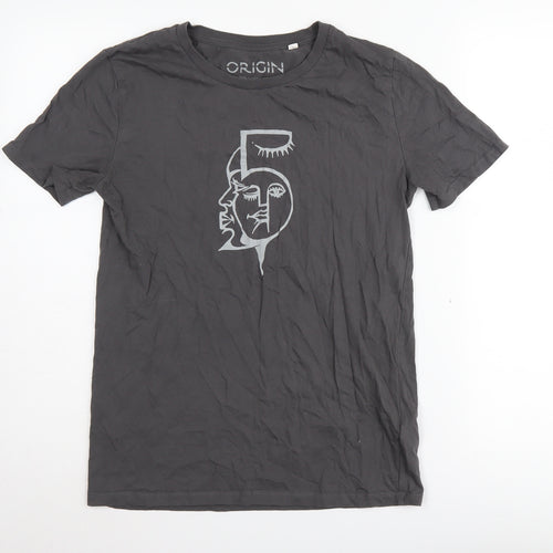 Stanley Stella Men's Black Graphic T-Shirt, Size S