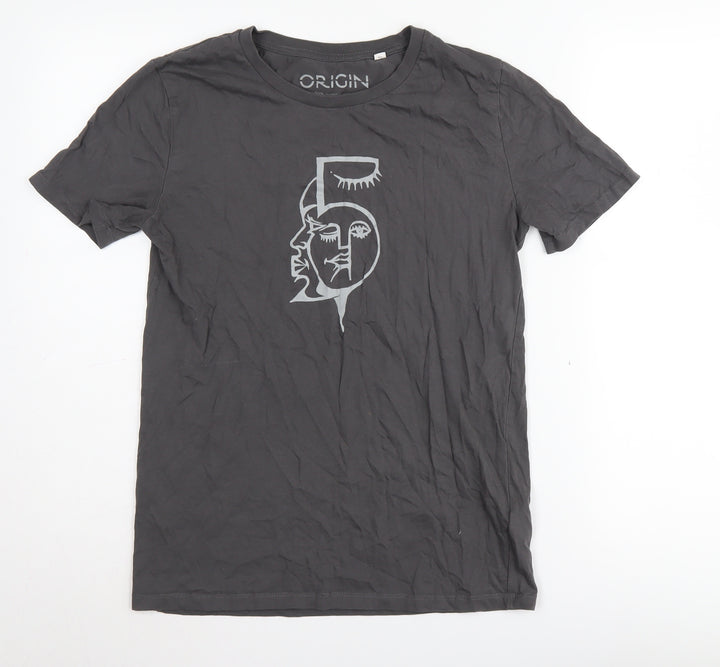 Stanley Stella Men's Black Graphic T-Shirt, Size S