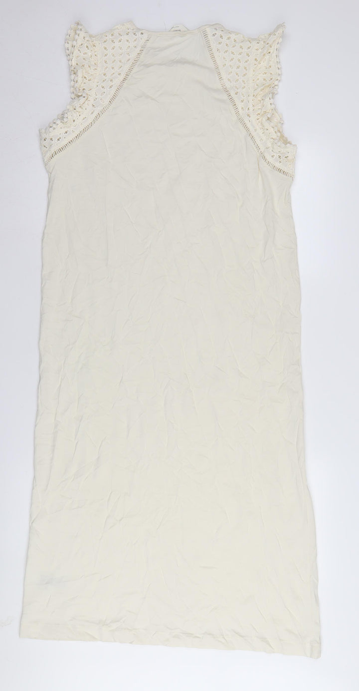 Marks and Spencer Women's Ivory Shift Dress M