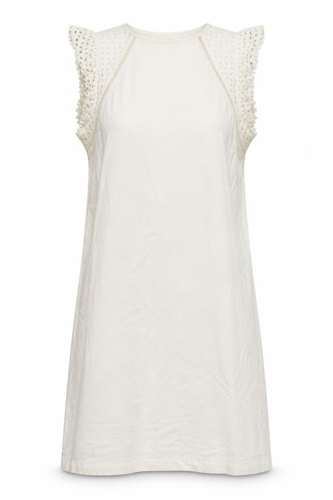 Front view of Marks & Spencer Women's Ivory Shift Dress M