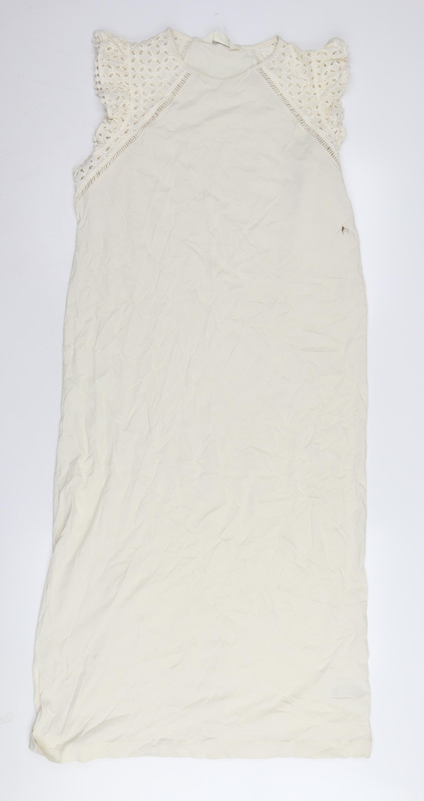 Marks and Spencer Women's Ivory Shift Dress M