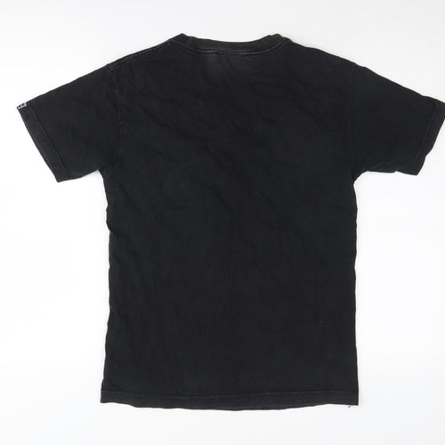 Famous Stars and Straps Men's Black Skull T-Shirt S