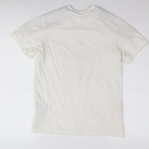 adidas Women's White T-Shirt, Size 4, Casual Style