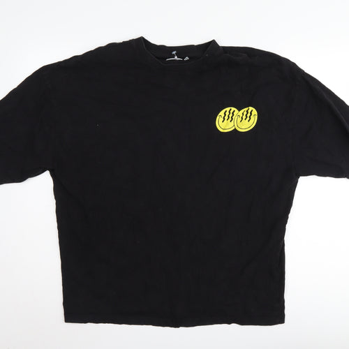 ASOS Design Men's Black Retro Graphic T-Shirt S