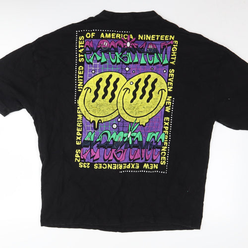 ASOS Design Men's Black Retro Graphic T-Shirt S