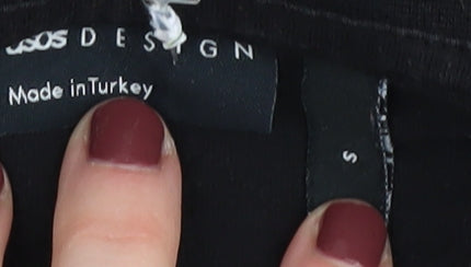 ASOS Design Men's Black Retro Graphic T-Shirt S