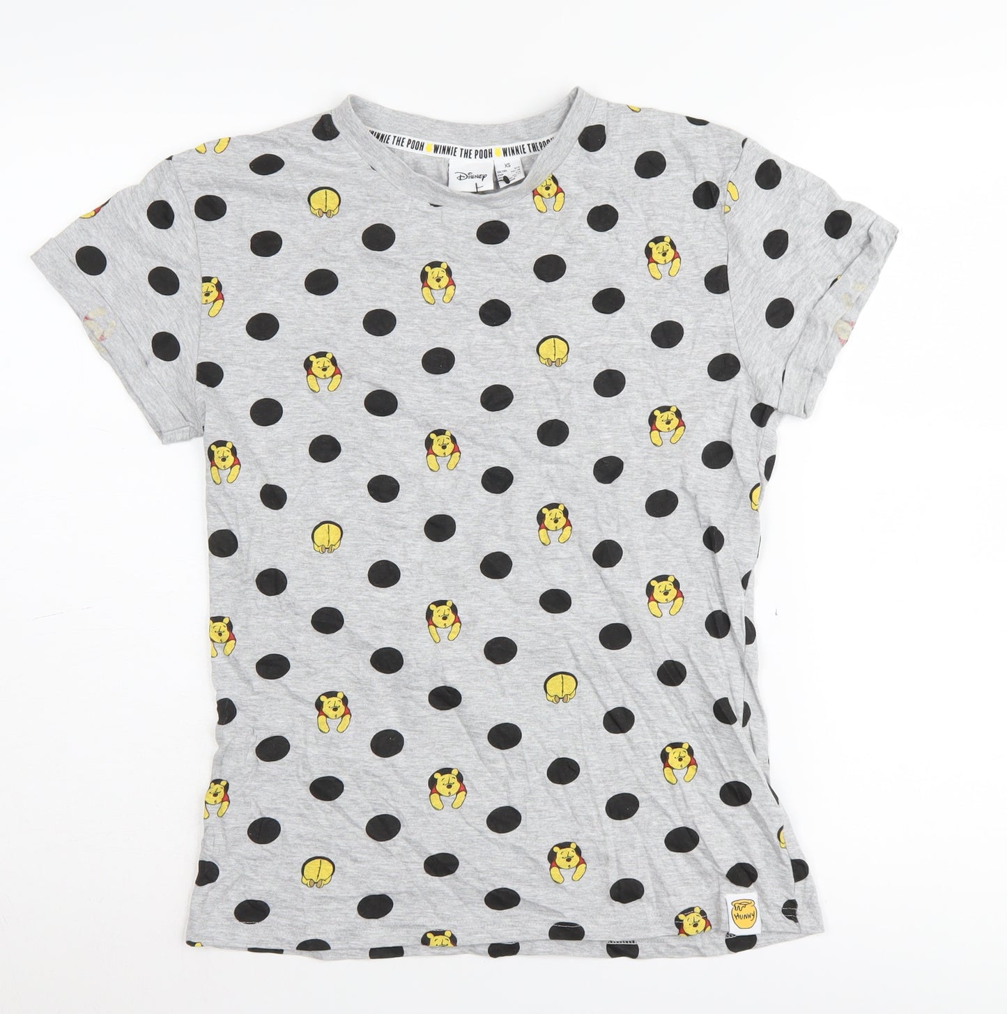 Disney Women's XS Grey Winnie the Pooh T-Shirt