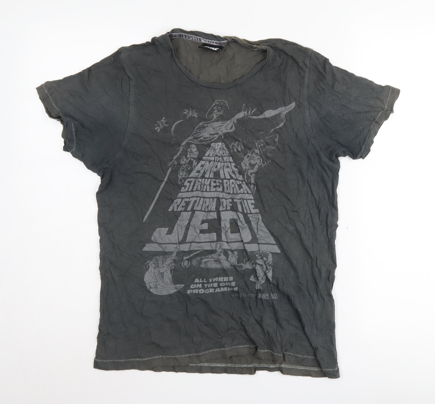 Next Men's Black Star Wars T-Shirt S