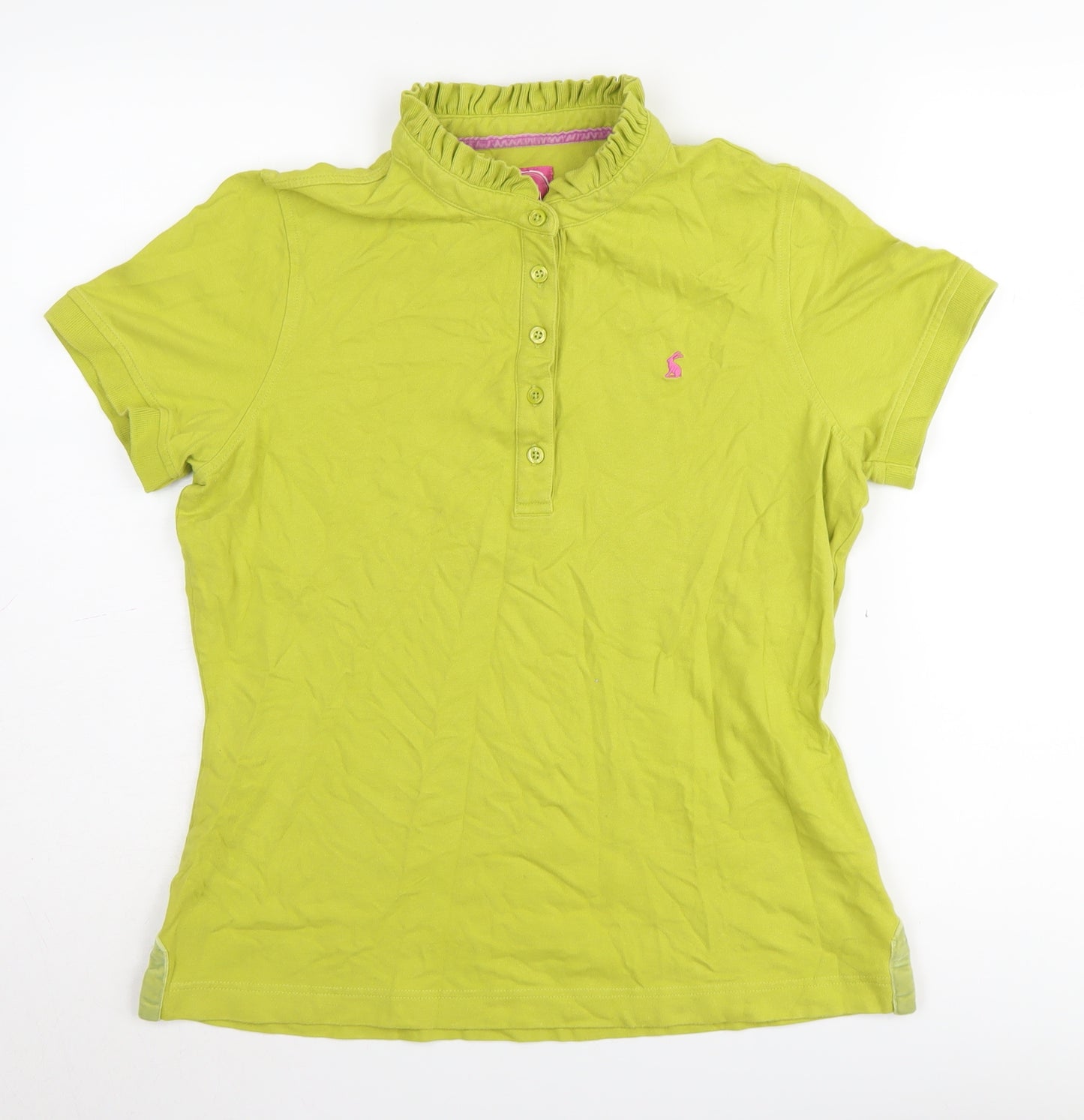 Joules Women's Green Polo Shirt Size 16 Collared