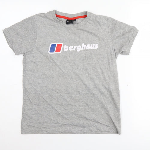 Berghaus Grey Boys T-Shirt 11-12 Years with Logo Accent