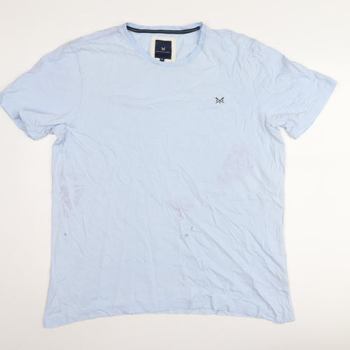 Crew Clothing Co. Men's XXL Blue Cotton T-Shirt