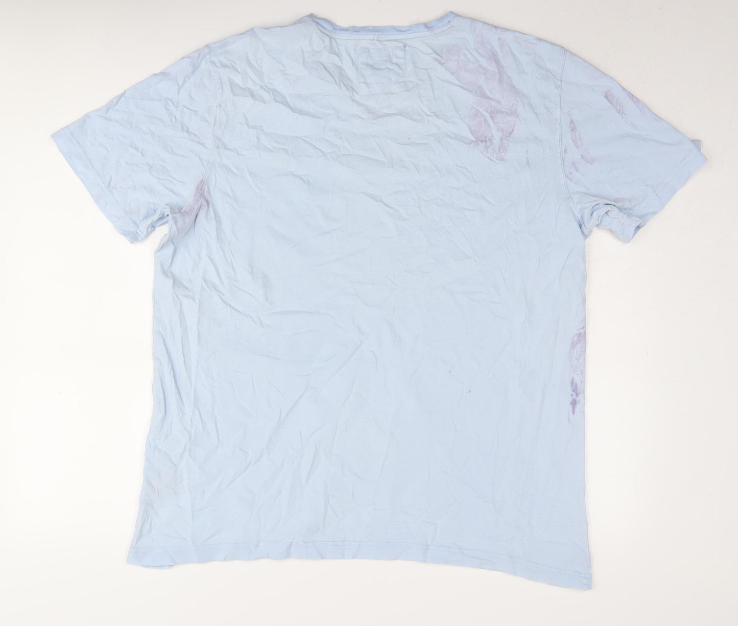 Crew Clothing Co. Men's XXL Blue Cotton T-Shirt