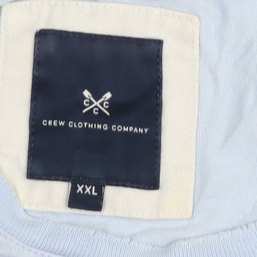 Crew Clothing Co. Men's XXL Blue Cotton T-Shirt