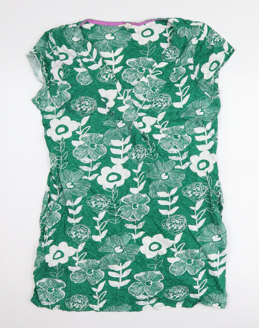 White Stuff Women's Green Floral Dress Size 16