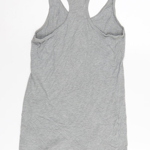 Nike Women's Grey Tank Top Slim Fit Gym Training S