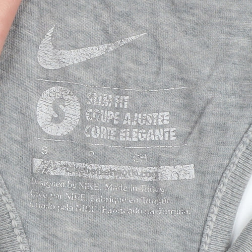 Nike Women's Grey Tank Top Slim Fit Gym Training S