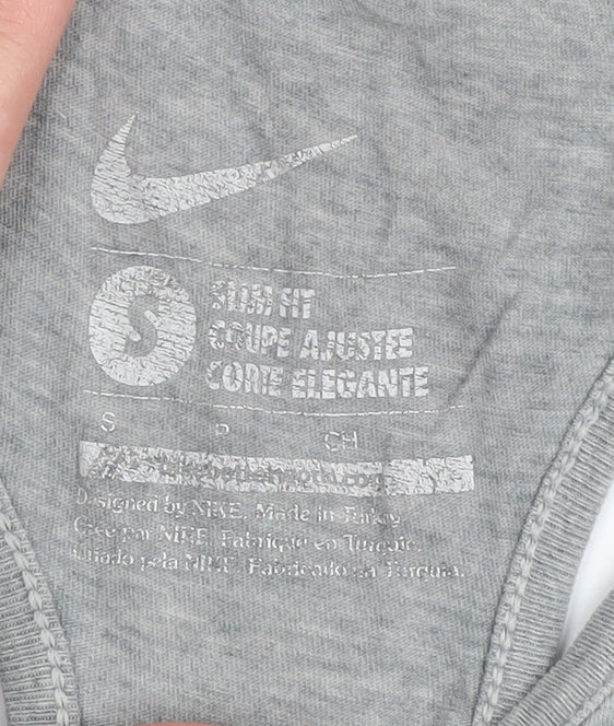 Nike Women's Grey Tank Top Slim Fit Gym Training S