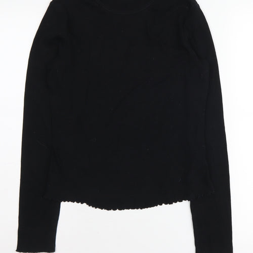 Warehouse Women's Black Long Sleeve Top Size 12