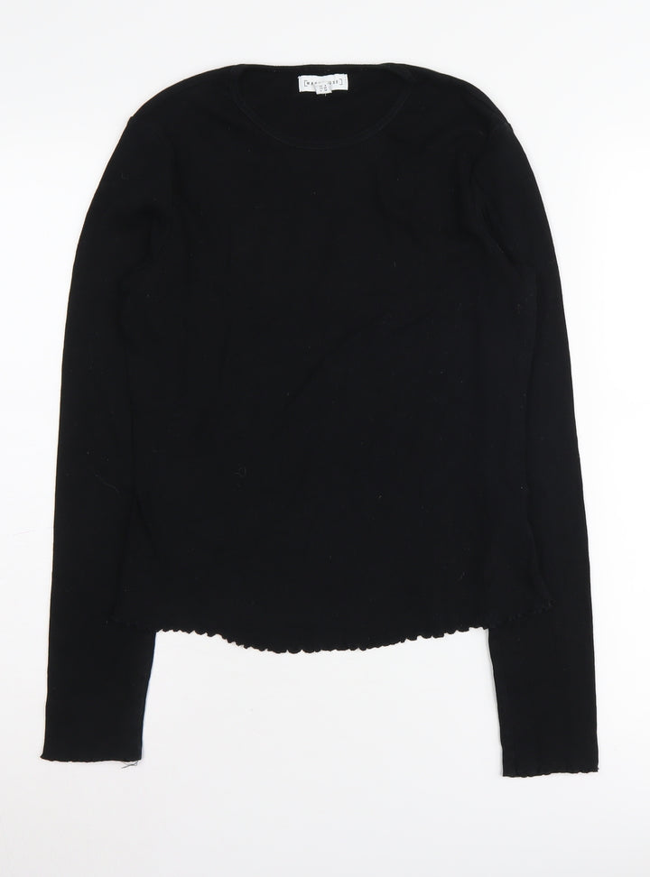Warehouse Women's Black Long Sleeve Top Size 12