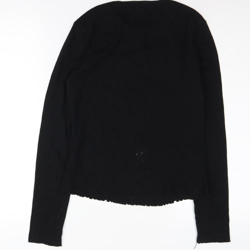 Warehouse Women's Black Long Sleeve Top Size 12