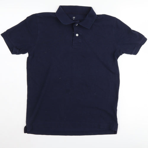 GAP Boys Blue Polo Shirt, Size XL, Short Sleeve, Cotton