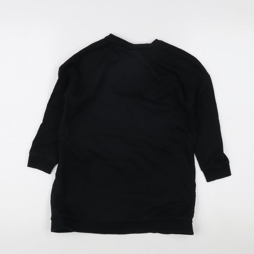 George Girls Black 'Friends' Tunic Sweatshirt 5-6 Years