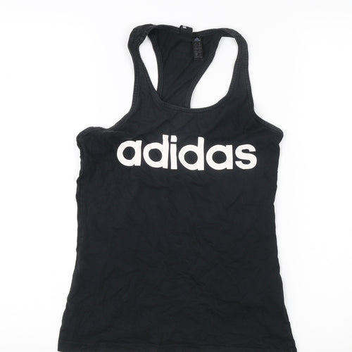 Adidas Women's Black Tank Top Size 8 Athletic Fit
