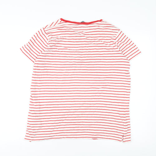 Regatta Women's Red Striped Casual T-Shirt Size 16