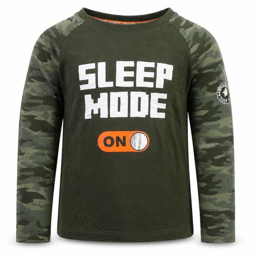 Threadboys Boys Green Camouflage Long Sleeve T-Shirt 5-6 Yrs