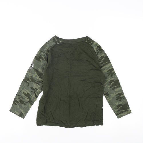 Threadboys Boys Green Camouflage Long Sleeve T-Shirt 5-6 Yrs