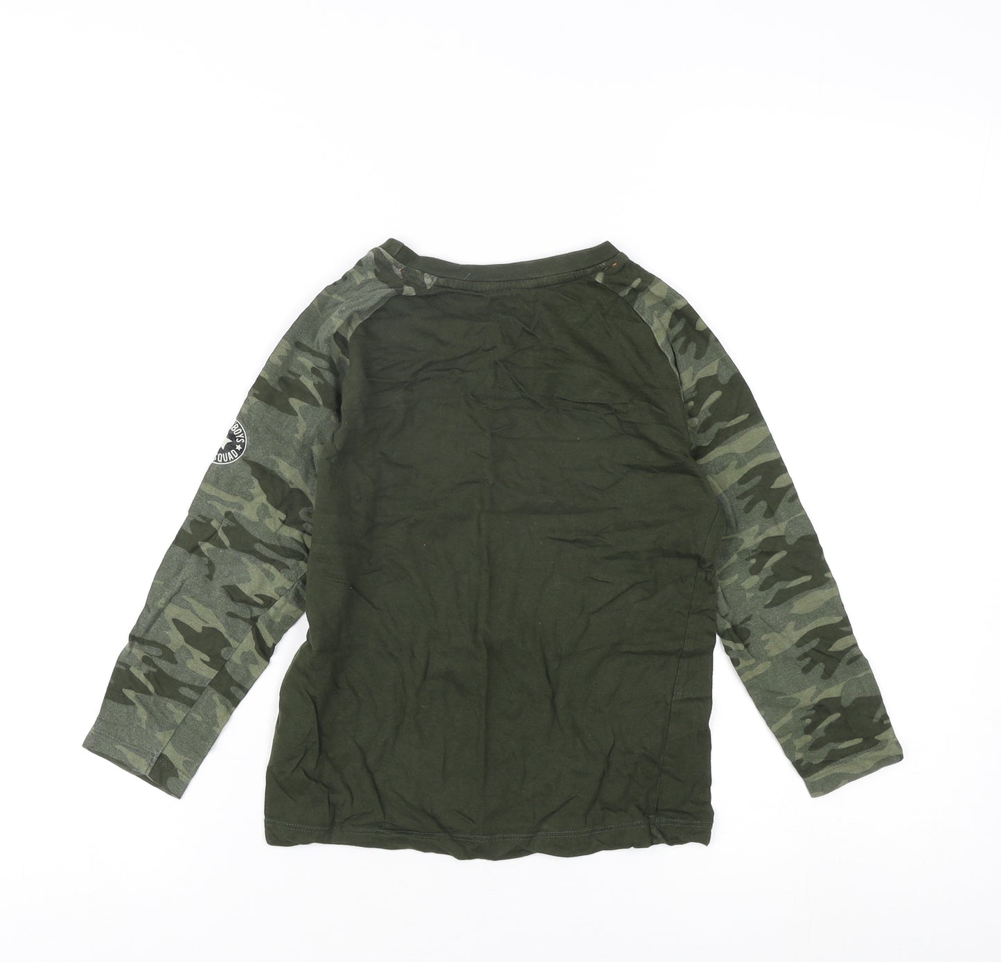 Threadboys Boys Green Camouflage Long Sleeve T-Shirt 5-6 Yrs