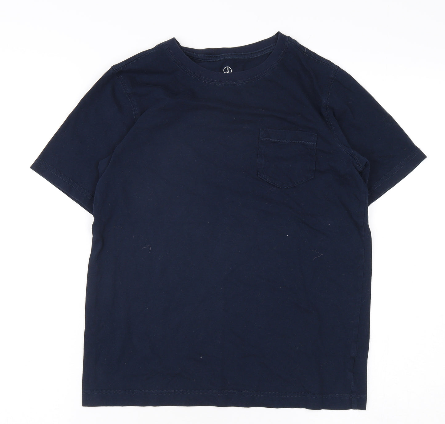 Lands' End Boys Blue T-Shirt 10-11 Years Short Sleeve Casual