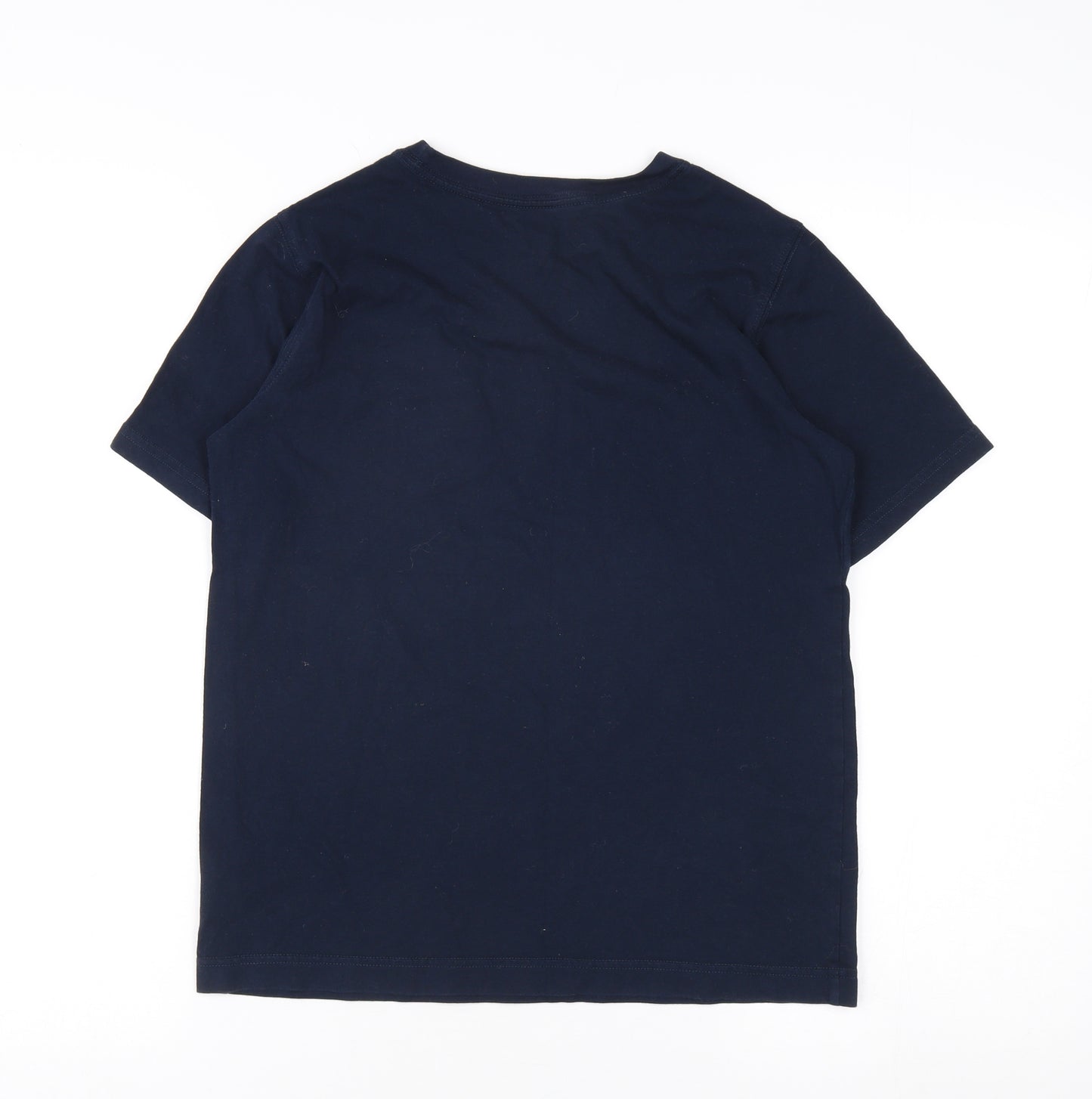 Lands' End Boys Blue T-Shirt 10-11 Years Short Sleeve Casual