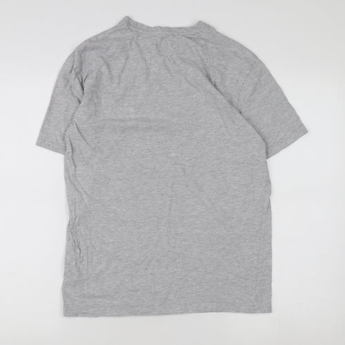 Easy Men's Grey Crew Neck T-Shirt - Size S