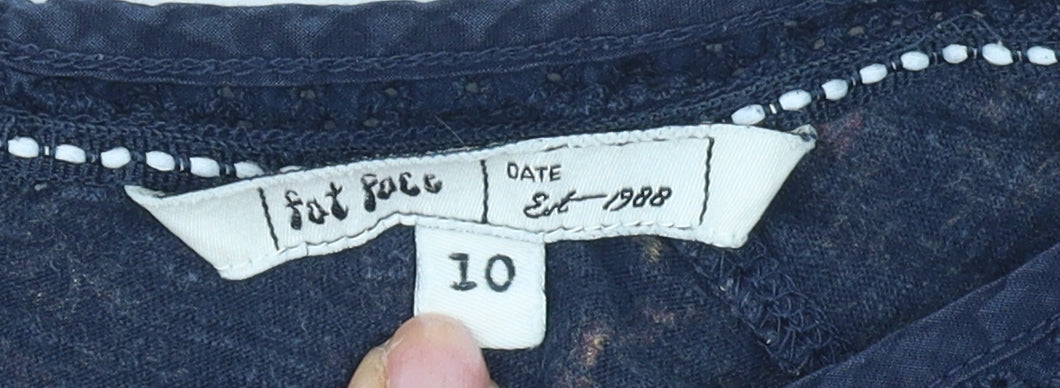 Fat Face Women's Multicoloured Floral Blouse Size 10