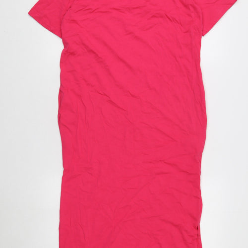 Marks and Spencer Pink T-Shirt Dress, Size 8, Women Casual