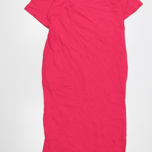 Marks and Spencer Pink T-Shirt Dress, Size 8, Women Casual