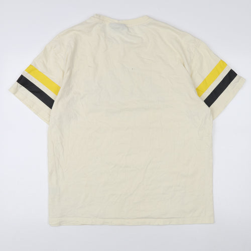 NBA Men's Beige Los Angeles Lakers T-Shirt Large