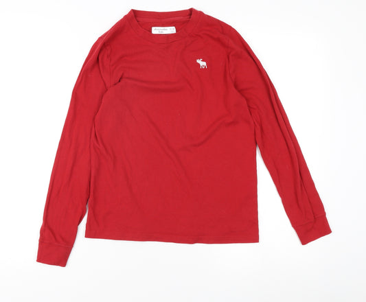 Abercrombie Kids Boys Red Long Sleeve T-Shirt 11-12 Years