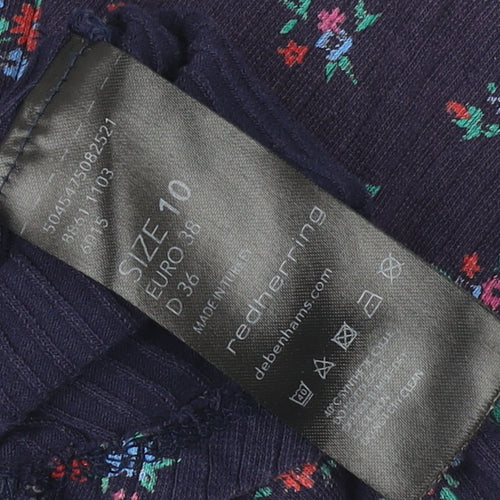 Red Herring Women's Navy Floral Camisole Size 10