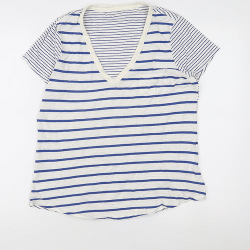GAP Women's Striped V-Neck Jersey T-Shirt